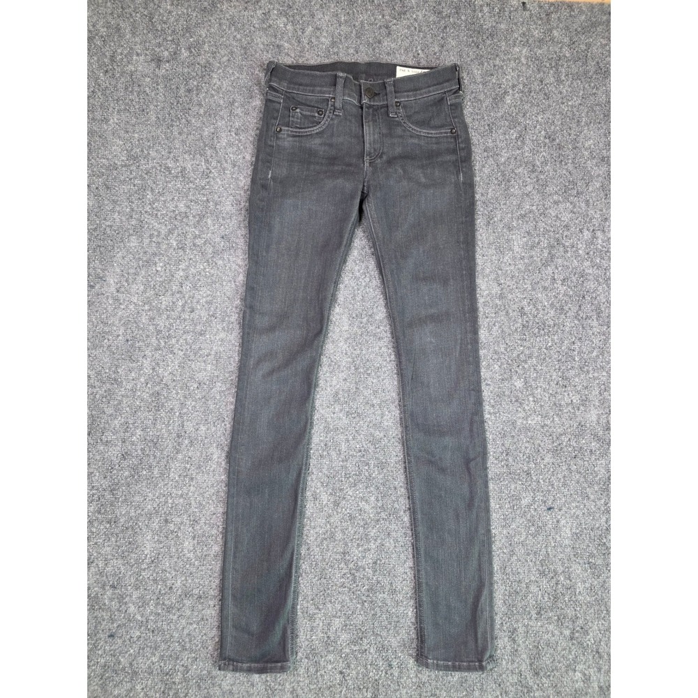 Rag & Bone Skinny Jeans Womens 24 Grey Everett W1502C933EVE Stretch Denim - Picture 3 of 11